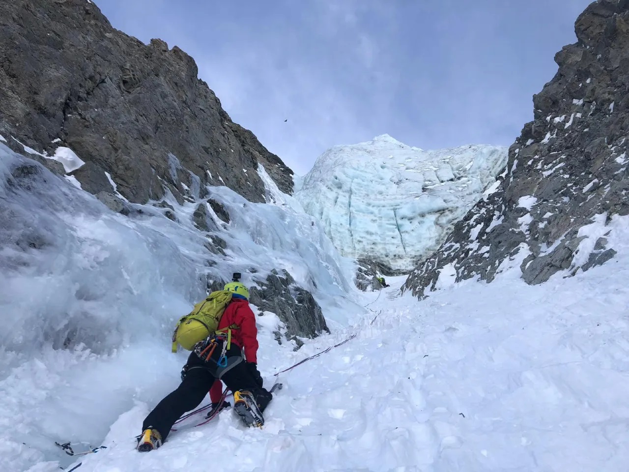 Pelvoux, couloir Chaud